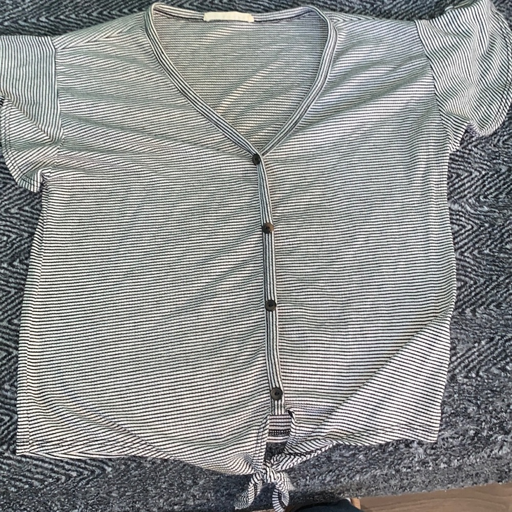 Striped button shirt